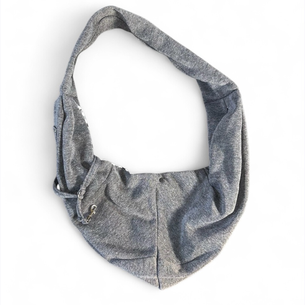 ACHMN Reversible Pet Sling Carrier – Grey – Hands-Free Dog & Cat Bag